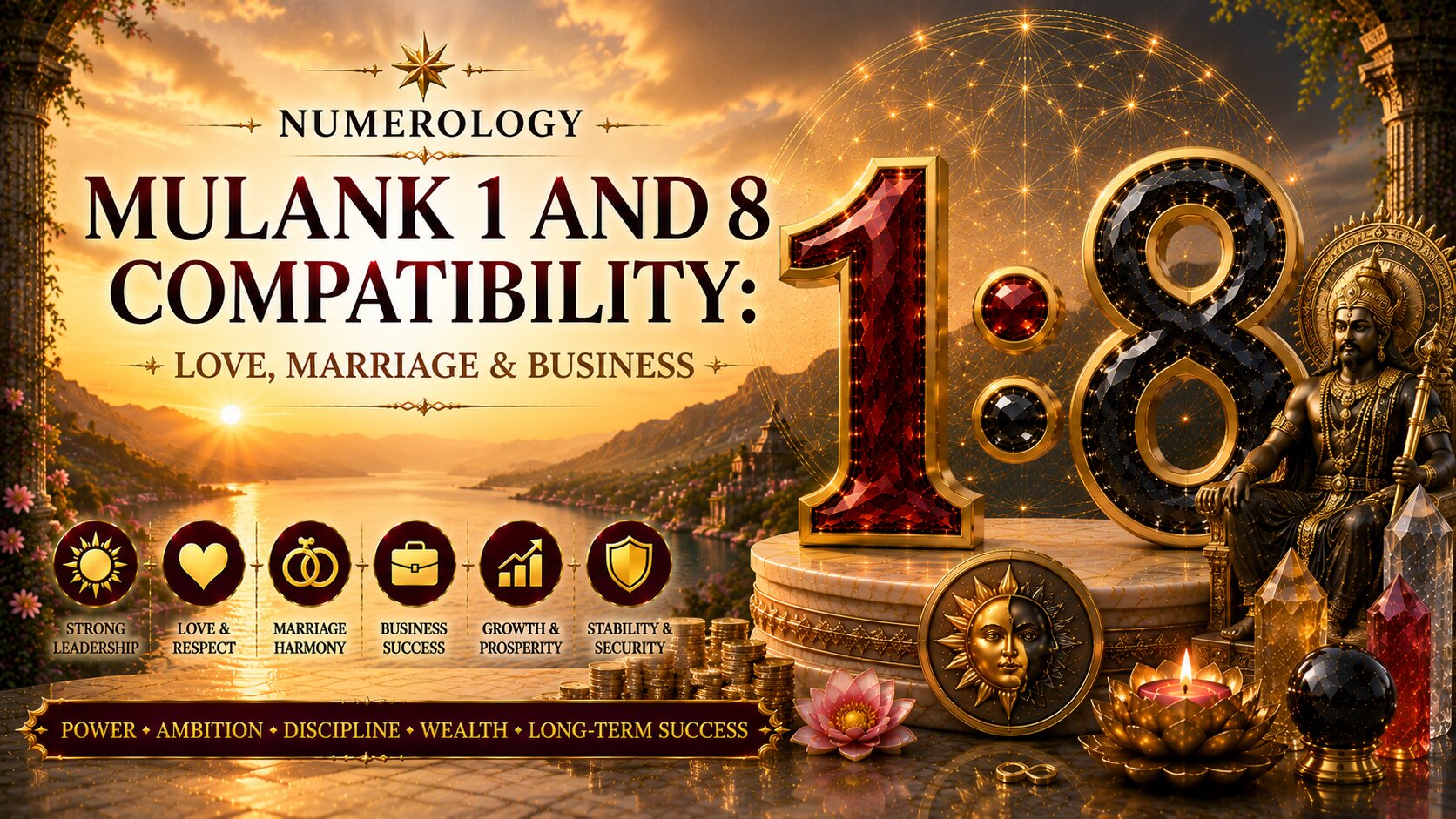 Mulank 1 and 8 Compatibility: Love, Marriage & Business