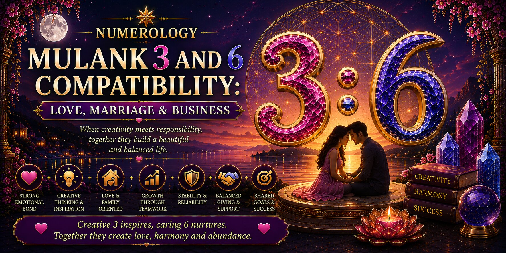 Mulank 3 and 6 Compatibility: Love, Marriage & Business