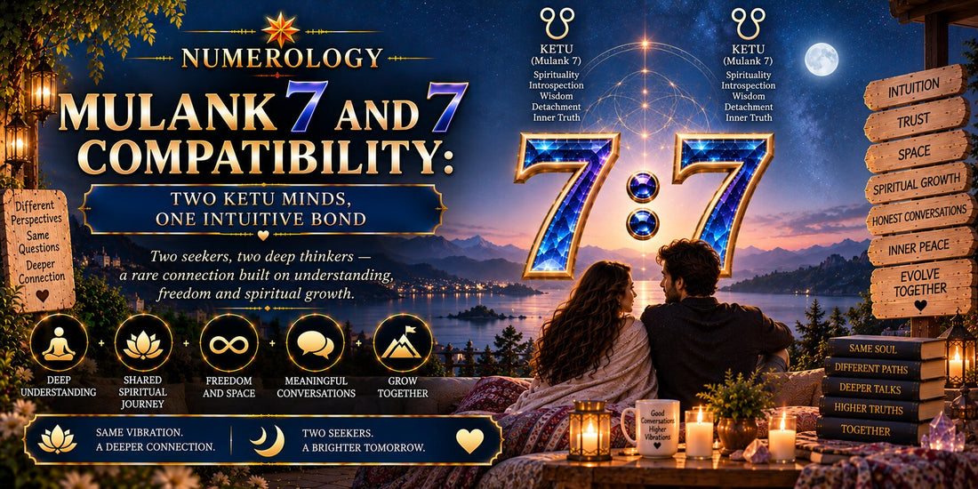 Mulank 7 and 7 Compatibility: Two Ketu Minds, One Intuitive Bond