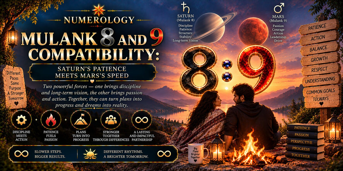 Mulank 8 and 9 Compatibility: Saturn's Patience Meets Mars's Speed