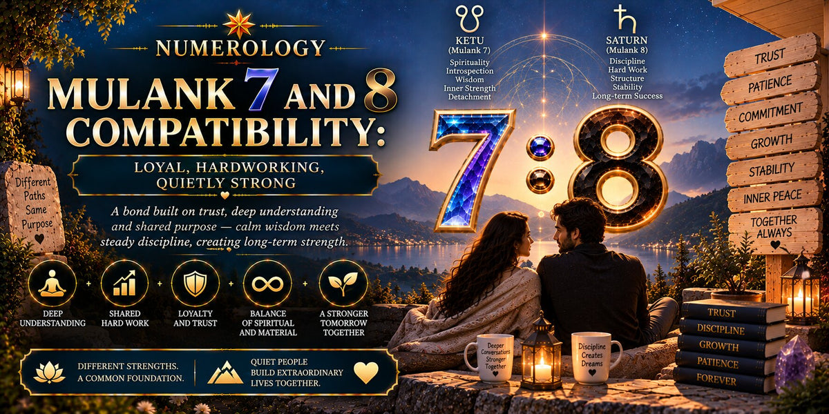 Mulank 7 and 8 Compatibility: Loyal, Hardworking, Quietly Strong