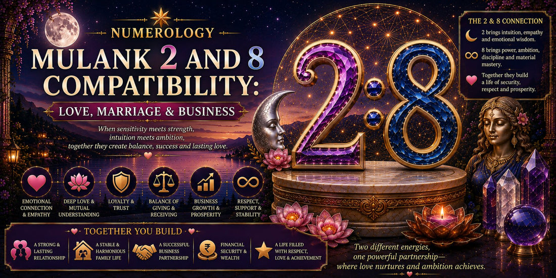 Mulank 2 and 8 Compatibility: Love, Marriage & Business