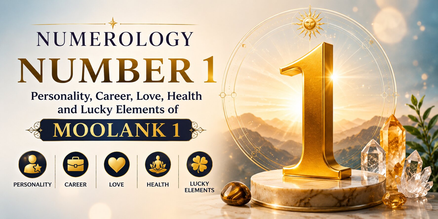 Numerology Number 1: Personality, Career, Love, Health and Lucky Elements of Moolank 1
