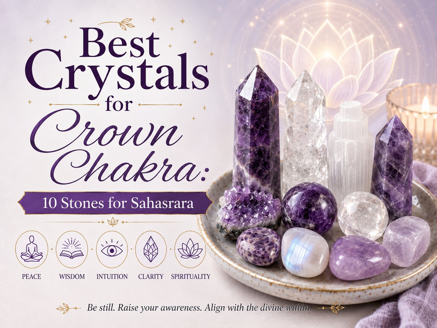 Best Crystals for Crown Chakra: 10 Stones for Clarity, Peace and Spiritual Connection