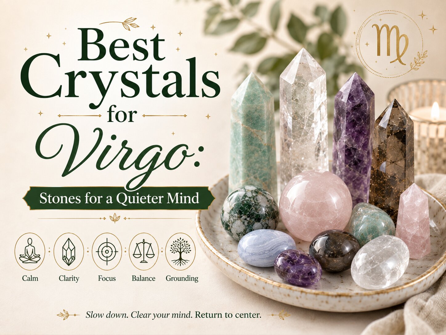 Best Crystals for Virgo: Stones to Quiet the Overthinking Mind