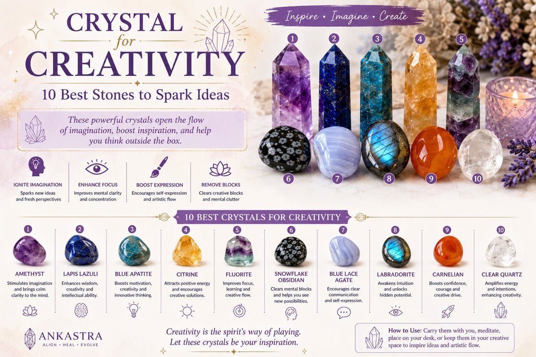 Crystal for Creativity: 10 Stones to Break Through Blocks and Spark Your Imagination