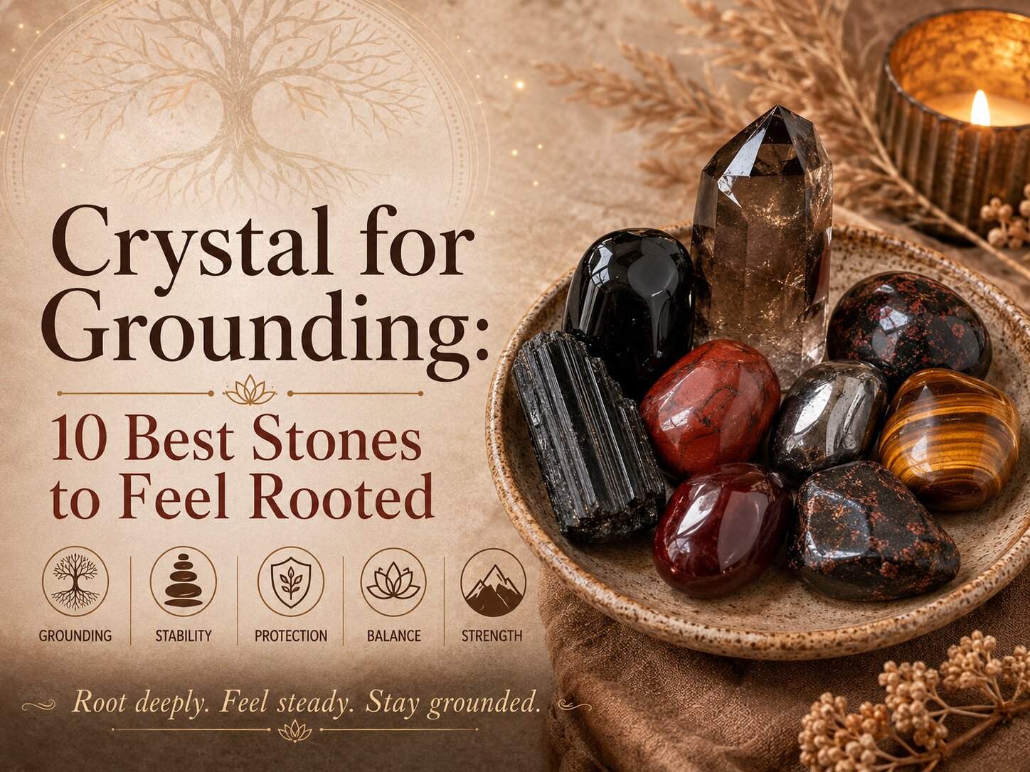 Crystal for Grounding: 10 Earthy Stones to Anchor Your Energy