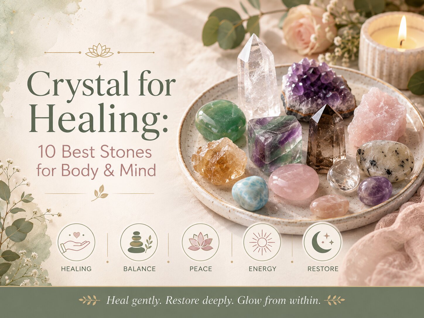 Crystal for Healing: 10 Gentle Stones to Steady Your Emotions, Ease Stress and Restore Your Energy