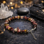 Mookaite Australian Jasper Chips Bracelet Adjustable