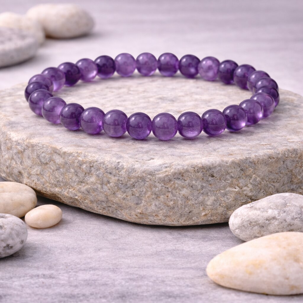 Amethyst | Numerology No. 7 Bracelet | For Intuition, Clarity & Inner Wisdom