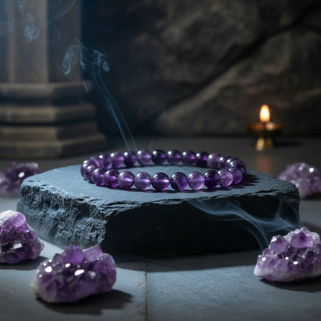 Amethyst | Numerology No. 7 Bracelet | For Intuition, Clarity & Inner Wisdom