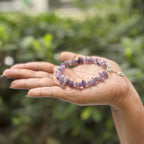 Amethyst Chips Bracelet Adjustable