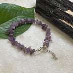 Amethyst Chips Bracelet Adjustable