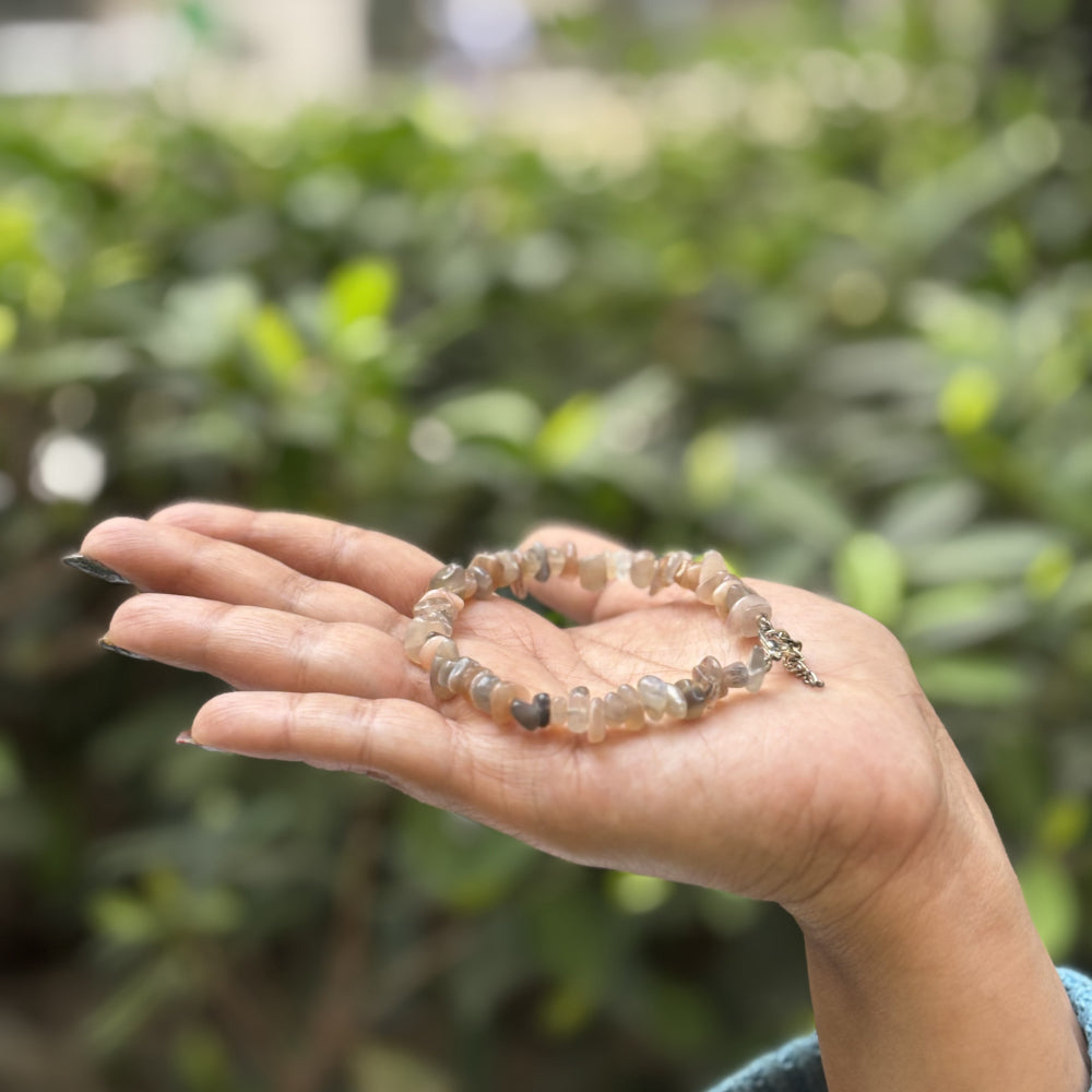 Botswana agate Chips Bracelet Adjustable
