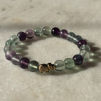 Natural Multi Florite with elephant for focus and consentration