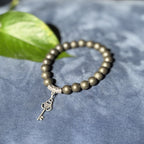 Natural Pyrite Bracelet with key for healing