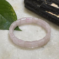 Natural Rose Quartz CubicalFaceted Bracelet for Healing