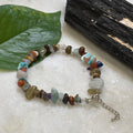 Navratna Crystals Chips Bracelet Adjustable