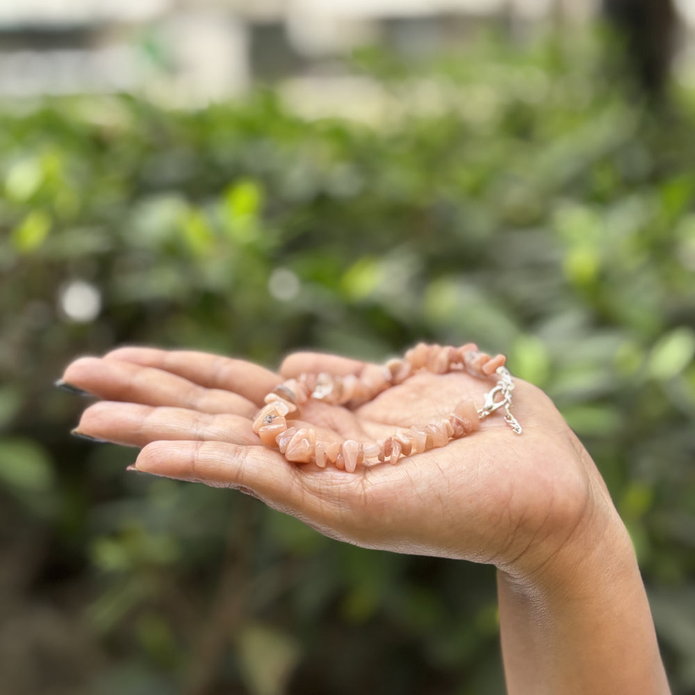 Sunstone Chips Bracelet Adjustable