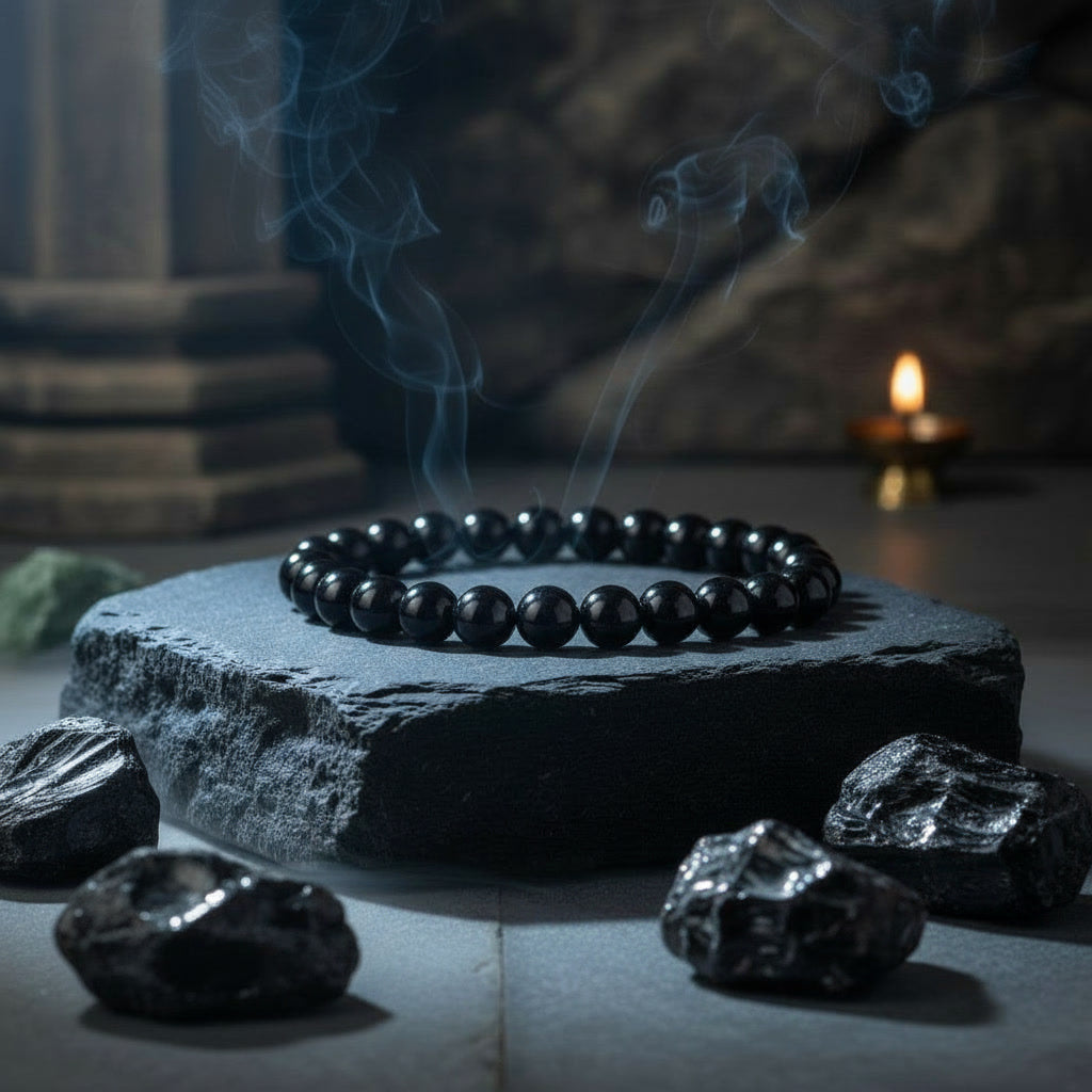 Black Obsidian Bracelet – Evil Eye Protection | Repels Negative Energy