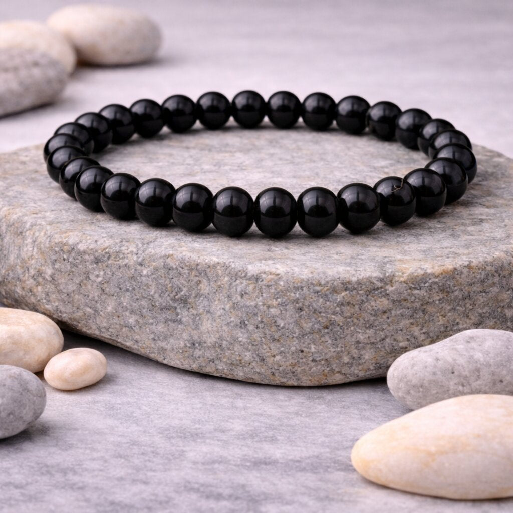 Black Obsidian Bracelet – Evil Eye Protection | Repels Negative Energy