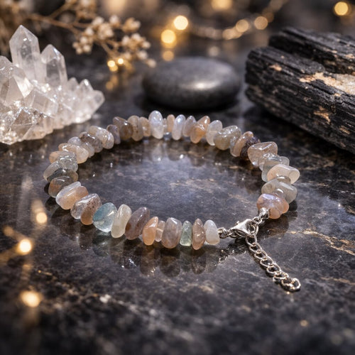Ankastra Botswana Agate bracelet featuring smooth, rounded beads perfect for grounding, comfort, and gentle change.