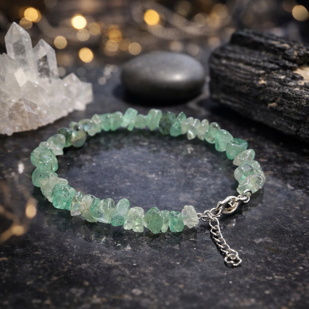 Green Womens Bracelet | Numerology No. 5 Bracelet | For Growth, Communication & Opportunity