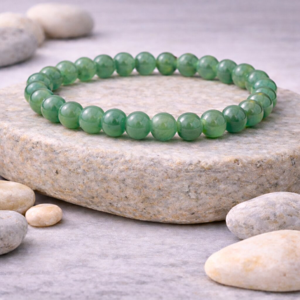 Green Aventurine | Numerology No. 5 Bracelet | For Luck, Communication & Opportunity