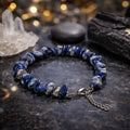 Lapis Lazuli Chips Bracelet Adjustable
