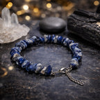 Lapis Lazuli Chips Bracelet Adjustable