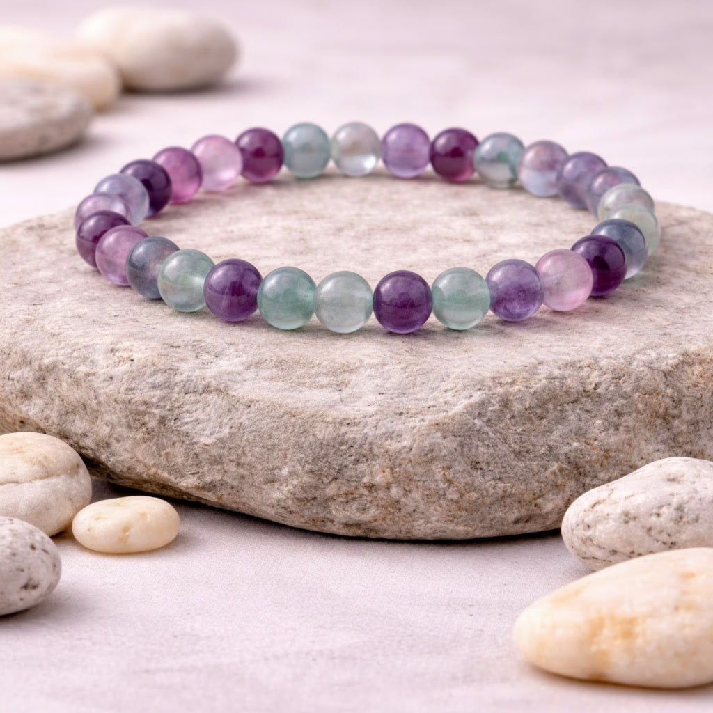 Multi Fluorite Bracelet - For Memory & Concentration