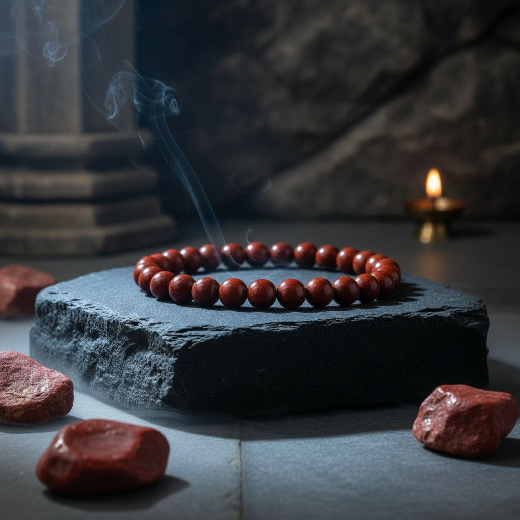 Red Jasper | Numerology No. 9 Bracelet | For Courage, Strength & Decisive Action