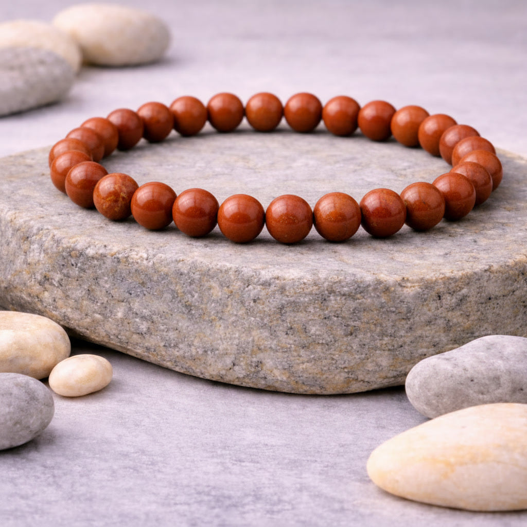Red Jasper | Numerology No. 9 Bracelet | For Courage, Strength & Decisive Action