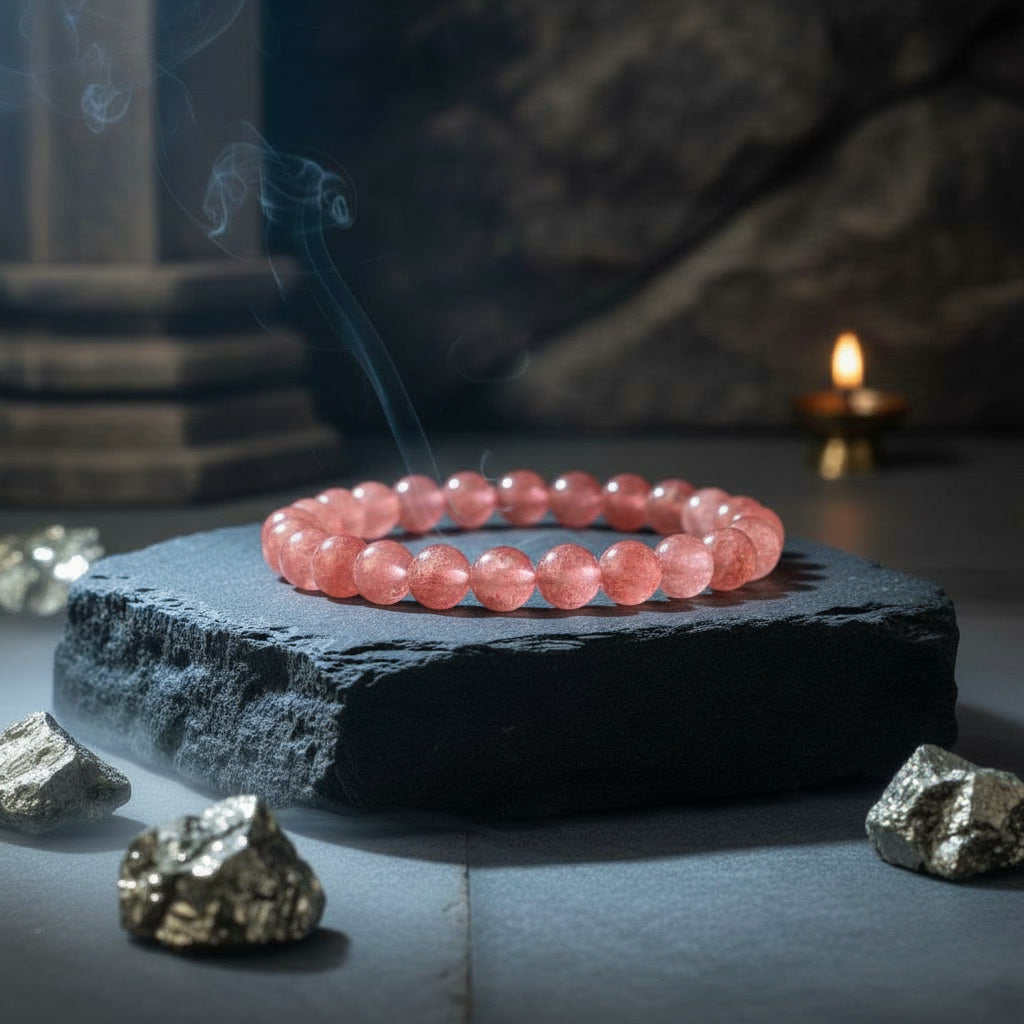 Strawberry Quartz Bracelet – For Luxury & Comfort
