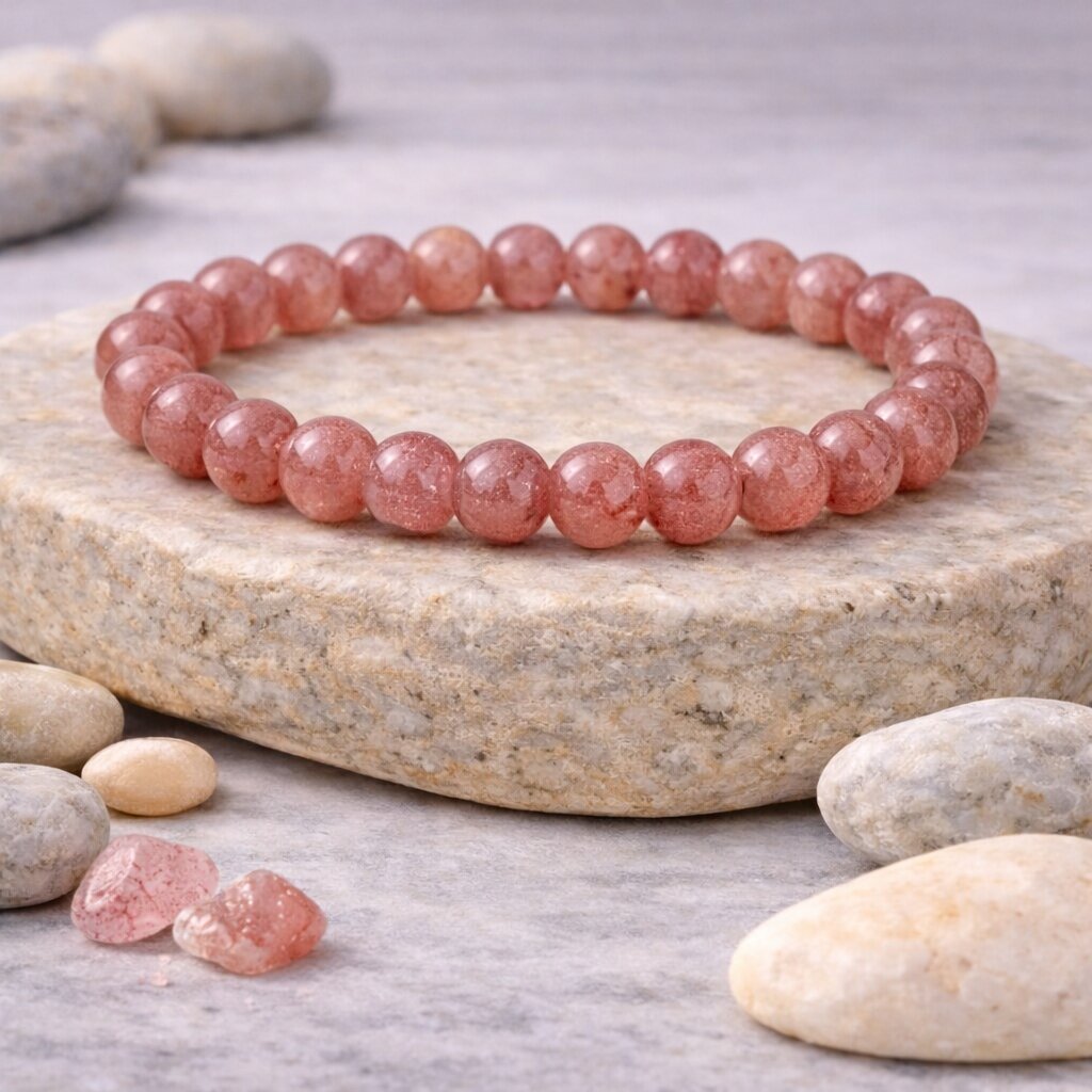 Strawberry Quartz Bracelet – For Luxury & Comfort
